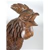 Image 3 : WOOD CARVED ROOSTER STATUE 24" H