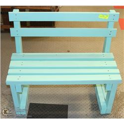 TODDLER BENCH 29"X14"X27"H