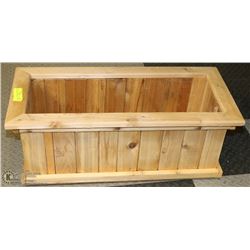 ALL CEDAR PLANTER 29"X12"X10"H