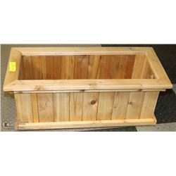 ALL CEDAR PLANTER 29"X12"X10"H