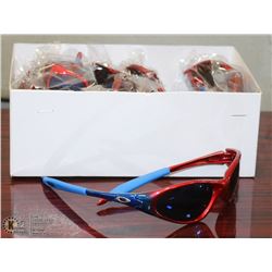 CASE OF OAKLEY REPLICA 400UV RED AND BLUE