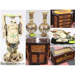 FEATURED ITEMS: FINE CHINA ORNAMENTS AND FURNITURE