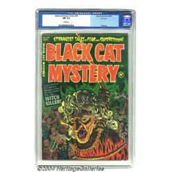 Black Cat Mystery #39 Spokane pedigree (Harvey, 1952) CGC NM 9.4 White pages.