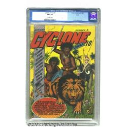 Cyclone Comics #3 Larson pedigree (Bilbara, 1940) CGC NM- 9.2 Off-white pages.