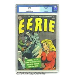 Eerie #9 Spokane pedigree (Avon, 1952) CGC VF+ 8.5 White pages.