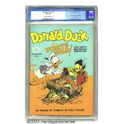 Four Color Comics #9 Donald Duck Finds Pirate Gold (Dell, 1942) CGC VF+ 8.5 Cream to off-white pages