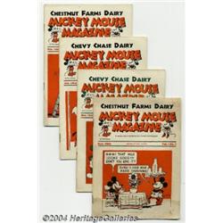 Mickey Mouse Magazine Dairy Giveaway V1#1-6, 8, 11, and 12 Group (Walt Disney Productions, 1933-34) 