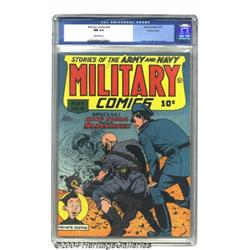 Military Comics #19 San Francisco pedigree (Quality, 1943) CGC NM 9.4 Off-white pages.