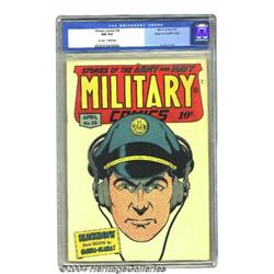 Military Comics #38 Mile High pedigree (Quality, 1945) CGC NM 9.4 Off-white to white pages.