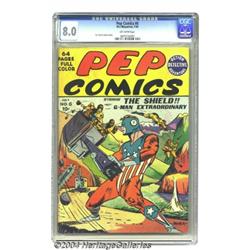 Pep Comics #6 (MLJ, 1940) CGC VF 8.0 Off-white pages.