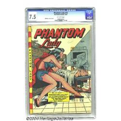 Phantom Lady #15 (Fox Features Syndicate, 1947) CGC VF- 7.5 Off-white pages.
