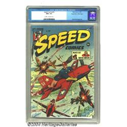 Speed Comics #36 Mile High pedigree (Harvey, 1945) CGC NM+ 9.6 Off-white to white pages.