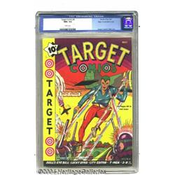 Target Comics #4 Mile High pedigree (Novelty Press, 1940) CGC NM+ 9.6 White pages.