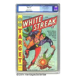 Target Comics #5 Mile High pedigree (Novelty Press, 1940) CGC NM+ 9.6 Off-white to white pages.