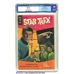 Star Trek #1 Back Cover Variant - Pacific Coast pedigree (Gold Key, 1967) CGC NM 9.4 Off-white to wh