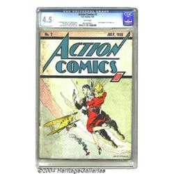 Action Comics #2 (DC, 1938) CGC VG+ 4.5 White pages.