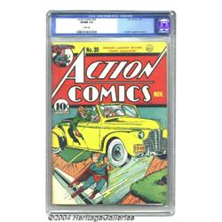 Action Comics #30 (DC, 1940) CGC VF/NM 9.0 White pages.
