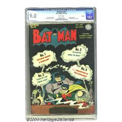 Batman #19 Spokane pedigree (DC, 1943) CGC VF/NM 9.0 White pages.