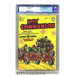 Boy Commandos #7 Pennsylvania pedigree (DC, 1944) CGC NM 9.4 Off-white to white pages.