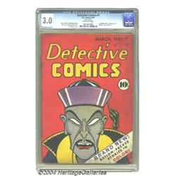 Detective Comics #1 (DC, 1937) CGC GD/VG 3.0 Off-white pages.