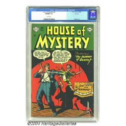 House of Mystery #3 Spokane pedigree (DC, 1952) CGC VF/NM 9.0 White pages.
