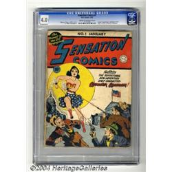 Sensation Comics #1 (DC, 1942) CGC VG 4.0 Cream to off-white pages.