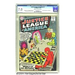 Justice League of America #1 (DC, 1960) CGC FN/VF 7.0 Cream to off-white pages.