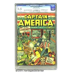 Captain America Comics #1 (Timely, 1941) CGC VG+ 4.5 Cream to off-white pages.