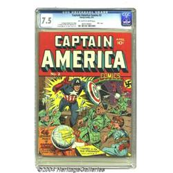 Captain America Comics #2 (Timely, 1941) CGC VF- 7.5 Off-white to white pages.