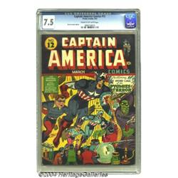 Captain America Comics #12 (Timely, 1942) CGC VF- 7.5 Cream to off-white pages.