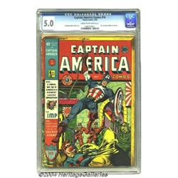 Captain America Comics #14 (Timely, 1942) CGC VG/FN 5.0 Cream to off-white pages.