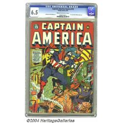 Captain America Comics #15 (Timely, 1942) CGC FN+ 6.5 Cream to off-white pages.