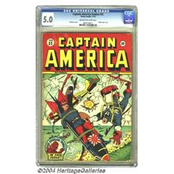 Captain America Comics #32 (Timely, 1943) CGC VG/FN 5.0 Off-white to white pages.