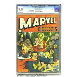 Marvel Mystery Comics #3 Larson pedigree (Timely, 1940) CGC VF/NM 9.0 Off-white to white pages.