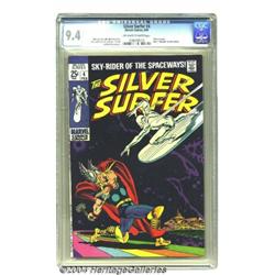 The Silver Surfer #4 (Marvel, 1969) CGC NM 9.4 Off-white to white pages.