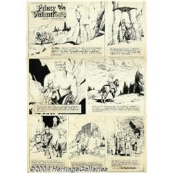 Hal Foster - Prince Valiant Sunday Comic Strip Original Art, dated 2-18-62 (King Features Syndicate,