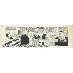 Chester Gould - Dick Tracy Daily Comic Strip Original Art, dated 12-25-42 (The Chicago Tribune, 1942
