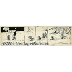 George Herriman - Krazy Kat Daily Comic Strip Original Art, dated 1-22-32 (King Features Syndicate, 