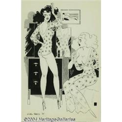 Carl Barks - "Sexy Women" Illustration Original Art (Calgary Eye Opener, 1934).