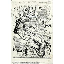 John Buscema and Vince Colletta - Thor #198, Splash Page 1 Original Art (Marvel, 1972).