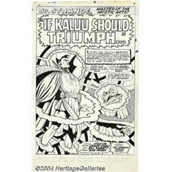 Bill Everett - Strange Tales #149, Splash Page 1 Original Art (Marvel, 1966).