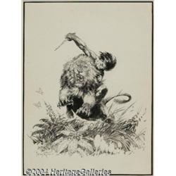 Frank Frazetta - Tarzan Illustration Original Art (1964).