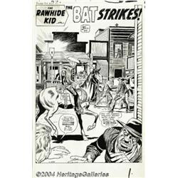 Jack Kirby and Dick Ayers - Rawhide Kid #25 Splash Page 1 Original Art (Marvel, 1961).