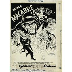 Joe Kubert - Black Cat #2 Splash Page 1 Original Art (Harvey, 1946).