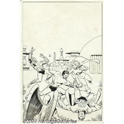 Wally Wood - All-Star Comics #65 Cover Original Art (DC, 1977).