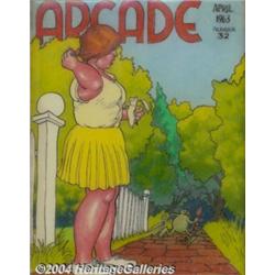 Robert Crumb - "Arcade #32 April 1963" Illustration Original Art (unpublished, 1963).