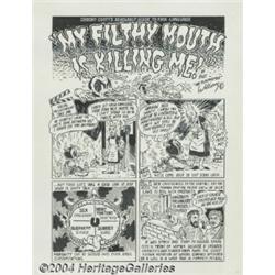 Robert Williams - Zap Comix #12 Complete 2-page story "My Filthy Mouth is Killing Me" Original Art (