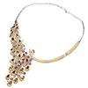 Image 2 : Natural Rhodolite Garnet Ruby Sapphire Necklace