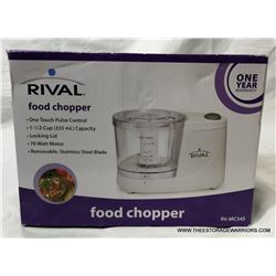 Rival Food Chopper with 1 Touch Pulse Control