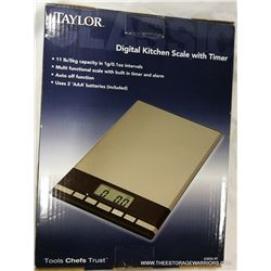 Taylor Digital Kitchen Scale with Timer